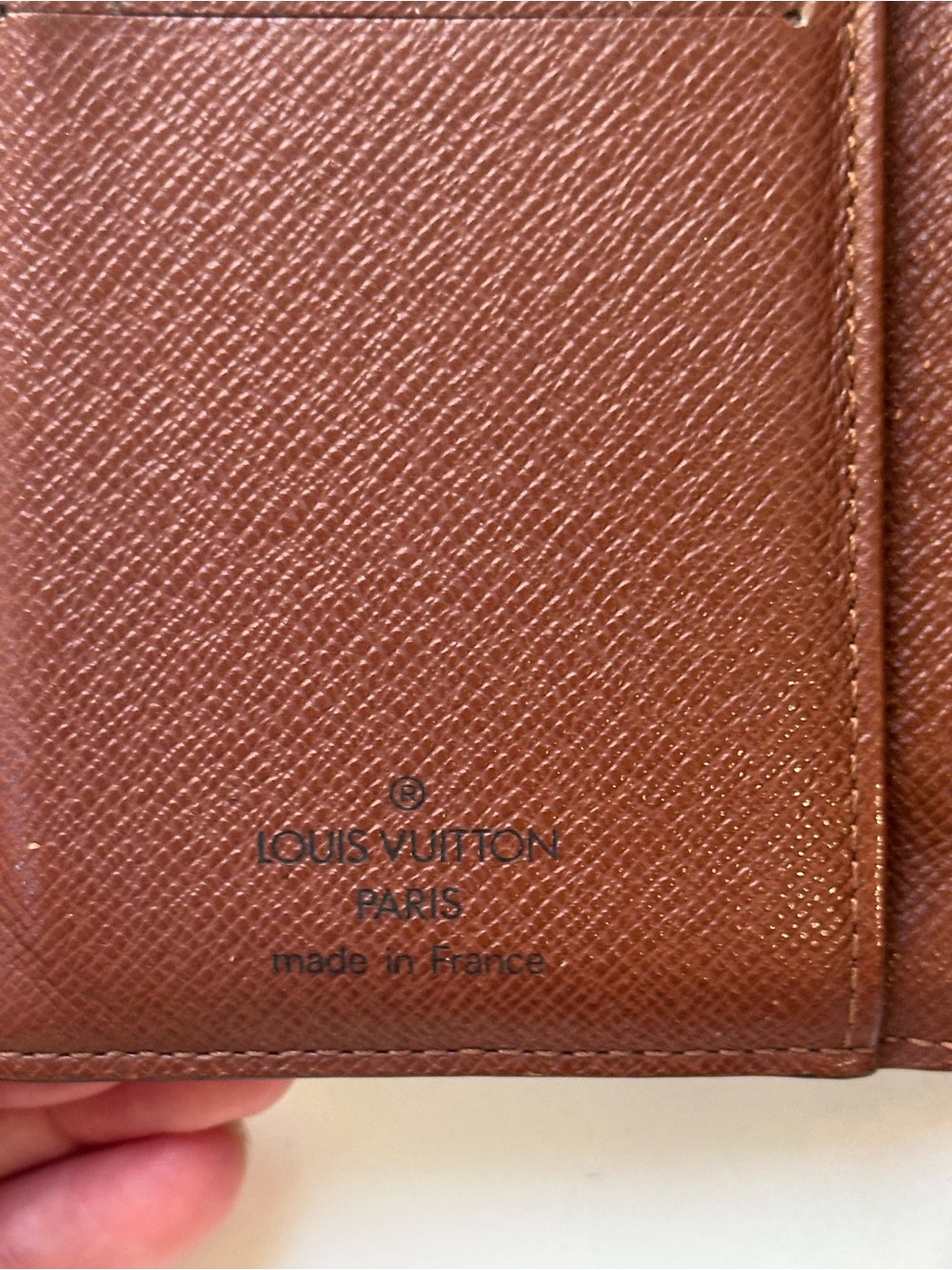 VINTAGE LOUIS VUITTON LV Monogram Brown Canvas Kisslock Wallet Brass Gold - Picture 5 of 16